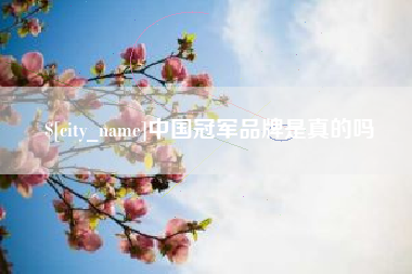 兰考中国冠军品牌是真的吗