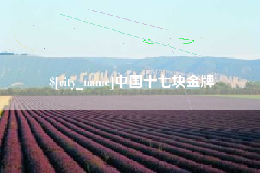 兰考中国十七块金牌