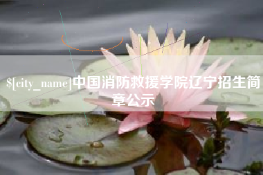 兰考中国消防救援学院辽宁招生简章公示