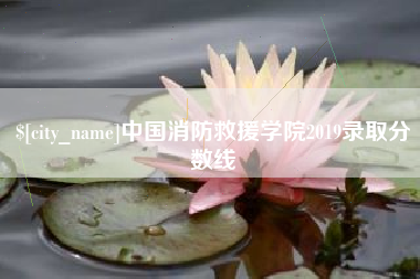 兰考中国消防救援学院2019录取分数线