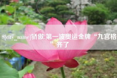 兰考骄傲!第一波奥运金牌“九宫格”齐了