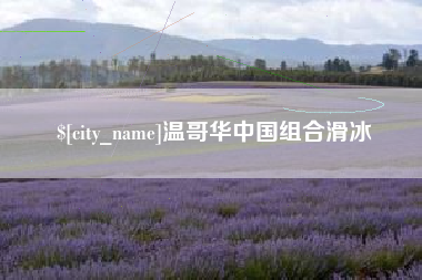 兰考温哥华中国组合滑冰