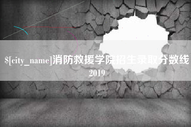 兰考消防救援学院招生录取分数线2019