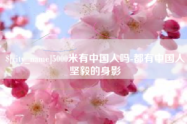 兰考5000米有中国人吗-都有中国人坚毅的身影