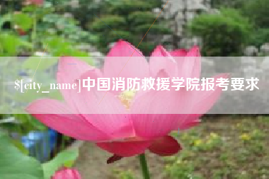 兰考中国消防救援学院报考要求