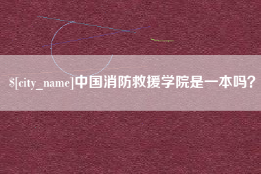 兰考中国消防救援学院是一本吗？