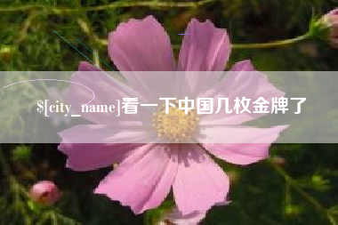 兰考看一下中国几枚金牌了