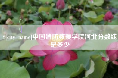 兰考中国消防救援学院河北分数线是多少