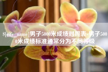 兰考男子5000米成绩对照表-男子5000米成绩标准通常分为不同等级