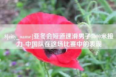 兰考亚冬会短道速滑男子5000米接力-中国队在这场比赛中的表现