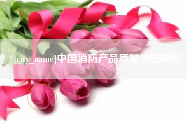 兰考中国消防产品质量信息查询