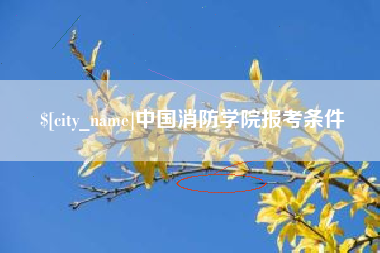 兰考中国消防学院报考条件