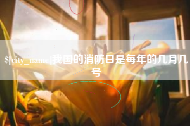 兰考我国的消防日是每年的几月几号