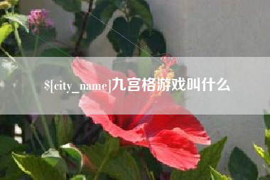 兰考九宫格游戏叫什么
