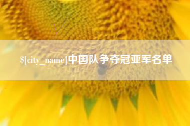 兰考中国队争夺冠亚军名单