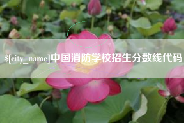 兰考中国消防学校招生分数线代码