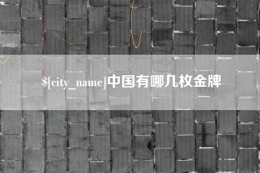 兰考中国有哪几枚金牌