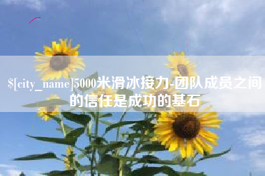 兰考5000米滑冰接力-团队成员之间的信任是成功的基石