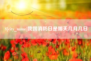兰考我国消防日是哪天几月几日