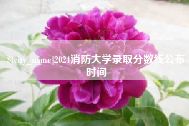兰考2024消防大学录取分数线公布时间