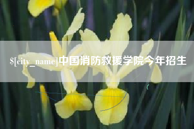 兰考中国消防救援学院今年招生