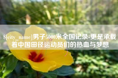 兰考男子5000米全国记录-更是承载着中国田径运动员们的热血与梦想 兰考男子5000米全国记录-更是承载着中国田径运动员们的热血与梦想