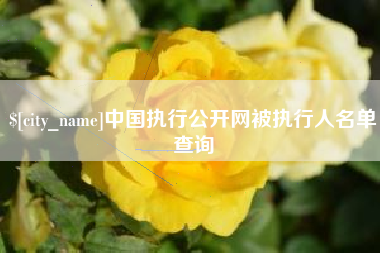 兰考中国执行公开网被执行人名单查询