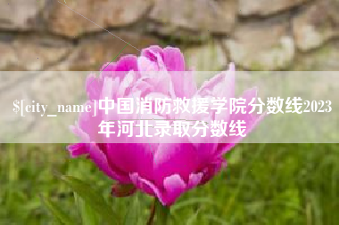 兰考中国消防救援学院分数线2023年河北录取分数线 兰考中国消防救援学院分数线2023年河北录取分数线