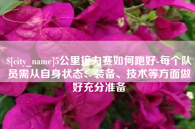 兰考5公里接力赛如何跑好-每个队员需从自身状态、装备、技术等方面做好充分准备