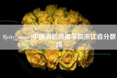 兰考中国消防救援学院浙江省分数线