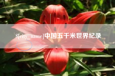 兰考中国五千米世界纪录