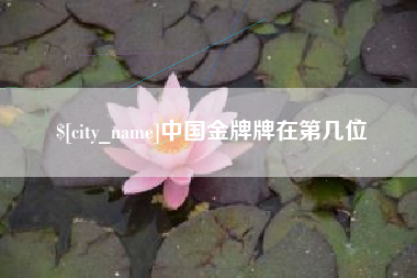 兰考中国金牌牌在第几位