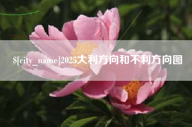 兰考2025大利方向和不利方向图