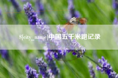兰考中国五千米跑记录