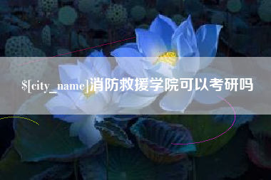 兰考消防救援学院可以考研吗