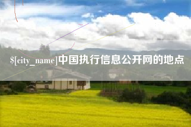 兰考中国执行信息公开网的地点