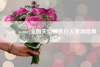 兰考全国失信被执行人查询结果